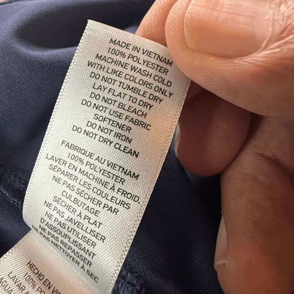 Rhone Men's Flat Front Button Fly Commuter Shorts Navy Blue Size 34 - Picture 5 of 9